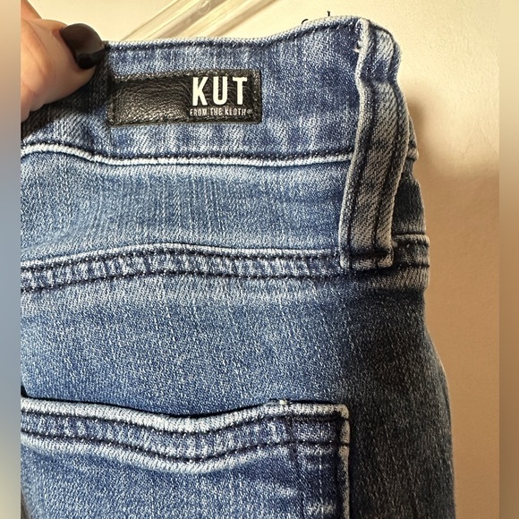 KUT From The Kloth Meghan High Rise Ankle Cigarette Jeans Size 4 - Picture 4 of 7